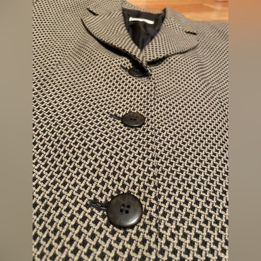 Missoni Donna 100% Wool Black/White Geometric Blazer Made In Italy Womens Size 6 - Picture 4 of 14